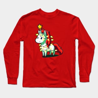 A Unicorny Christmas Long Sleeve T-Shirt